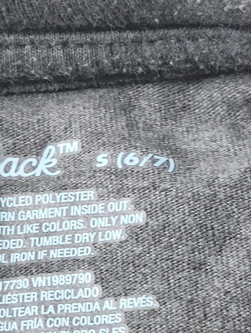 Boy's Grey Long Sleeve "Shark Bait" Tee - Cat & Jack - S (6/7) - Picture 6 of 11